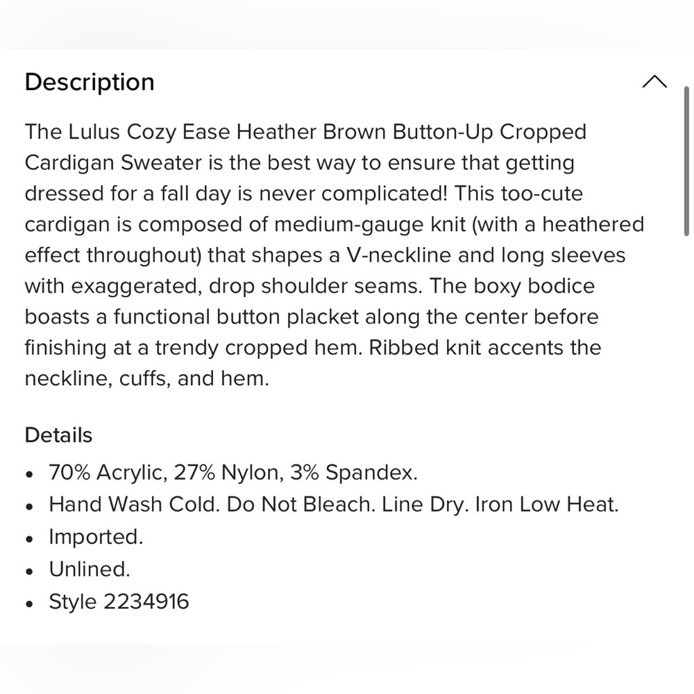 Lulus - Cozy Ease Cropped Cardigan Sweater - Picture 10 of 10